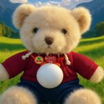 Little white bear Ai plush toy