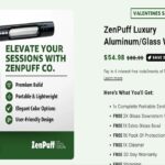 ZenPuff Luxury Aluminum Glass Water Bottle